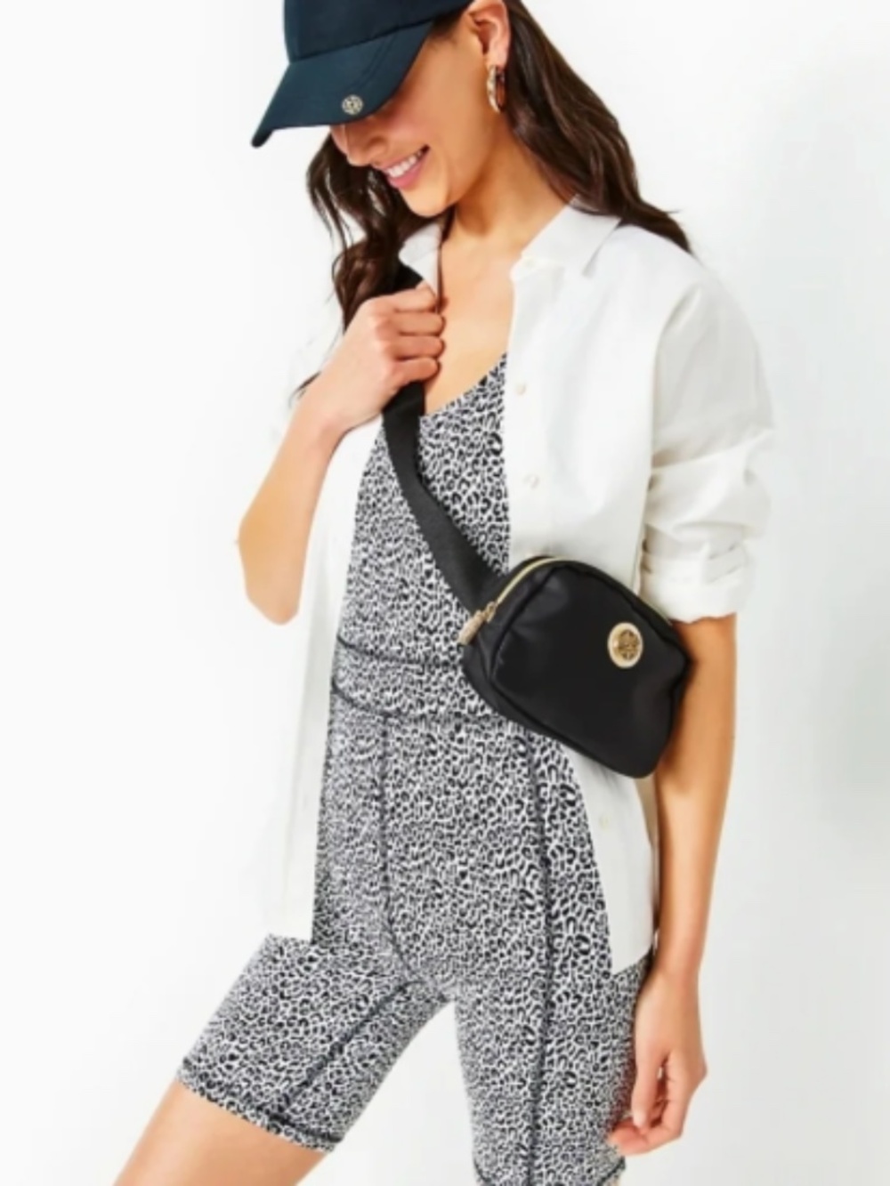 Lilly Pulitzer Luxletic Onyx Twisted Up Everetta Jumpsuit